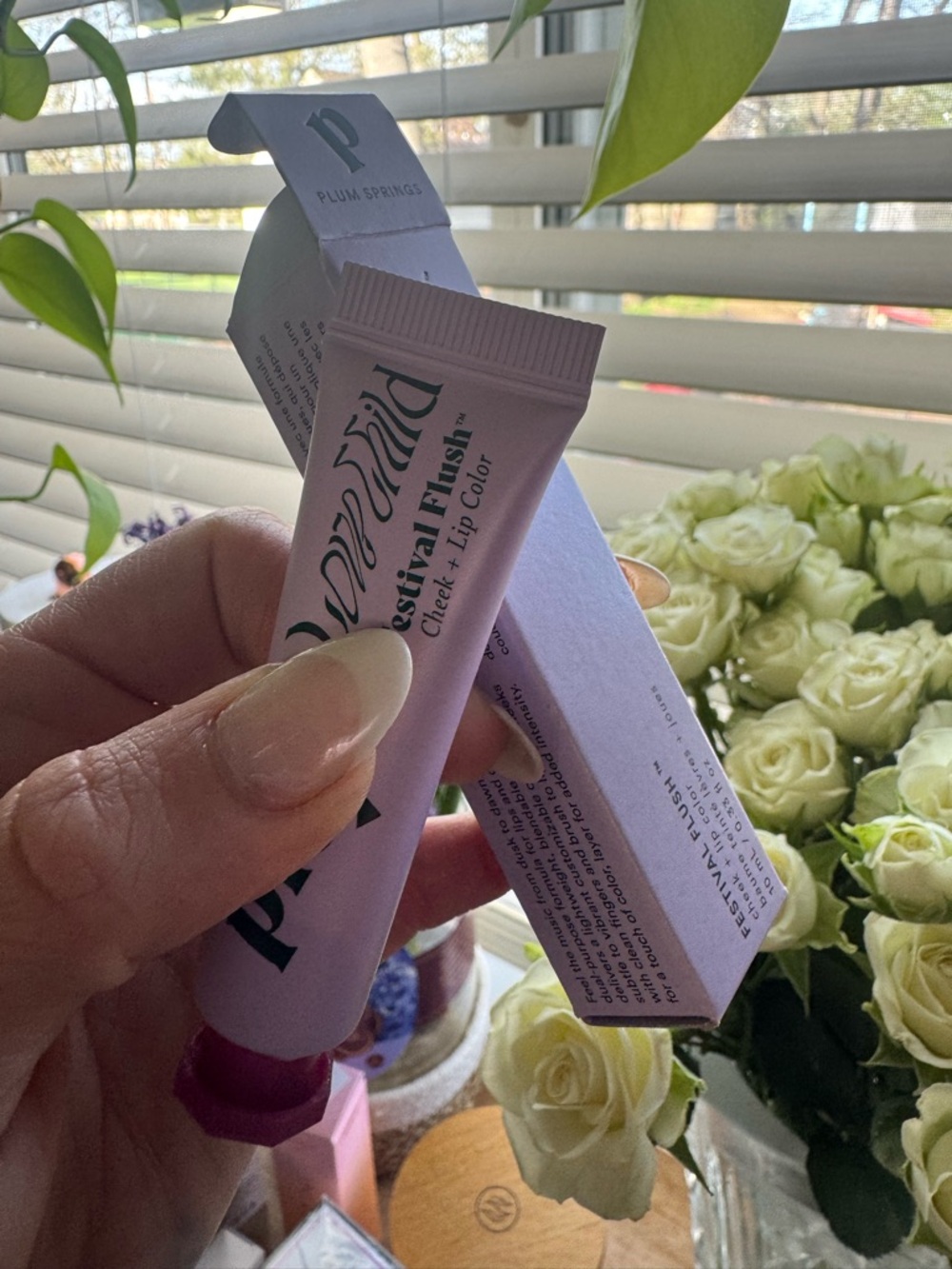 Pley Beauty Festival Flush Lip & Cheek Tint in the shade Chuparosa.